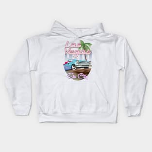 Las Vegas Sin City Travel poster Kids Hoodie